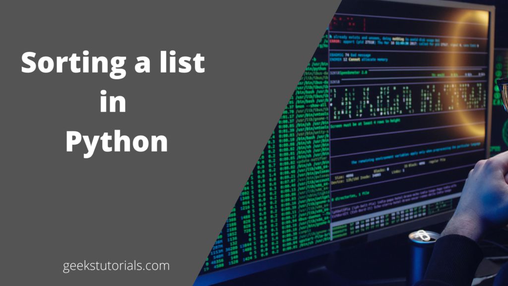 Sorting a list in Python