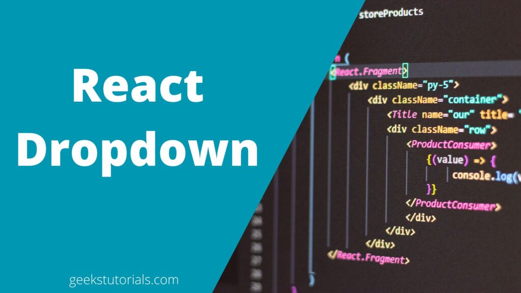 How to implement React Dropdown